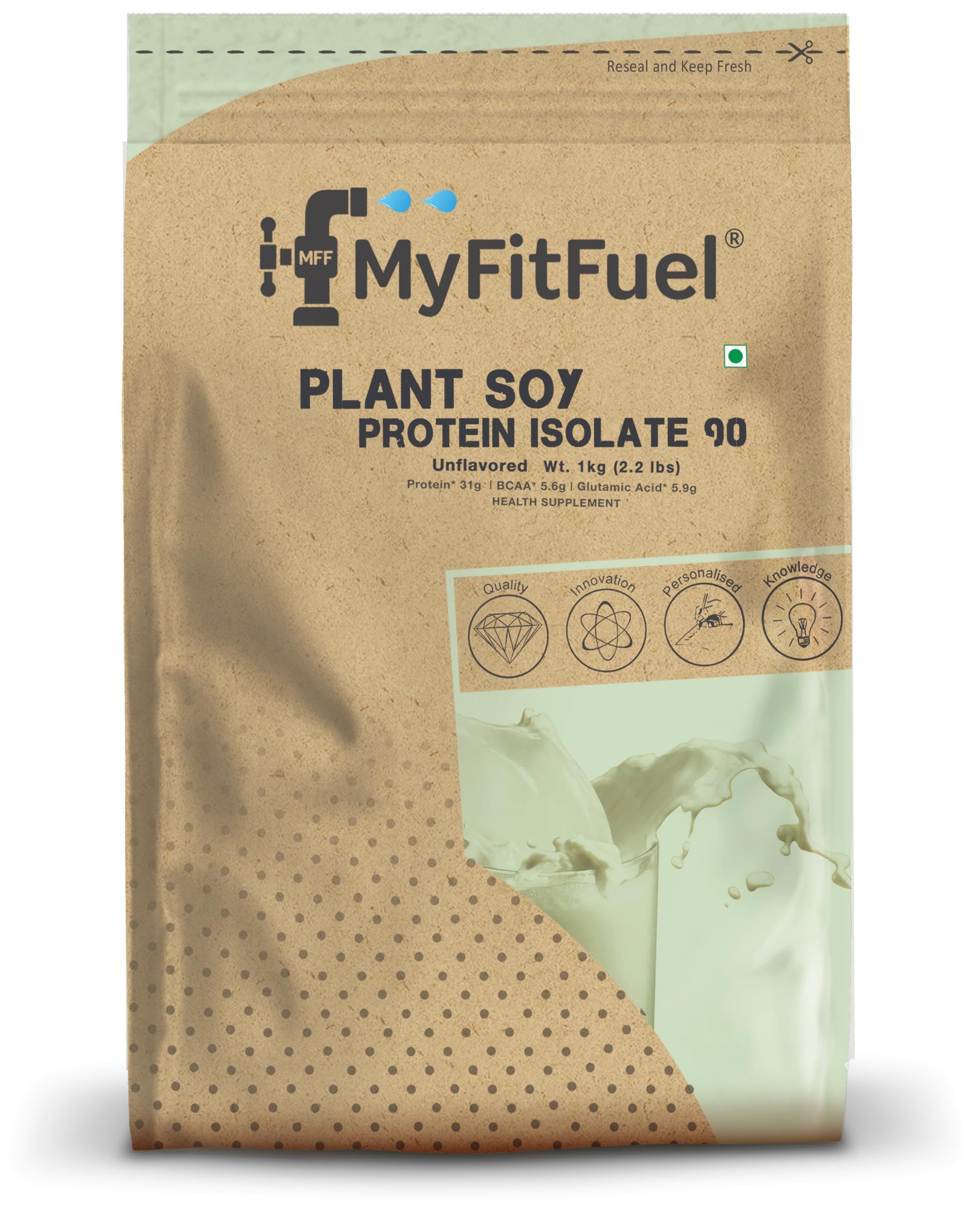 MyFitFuel Plant Soy Protein Isolate 90 | Pure Soy | 1 Kg, 28 Servings (- image 8