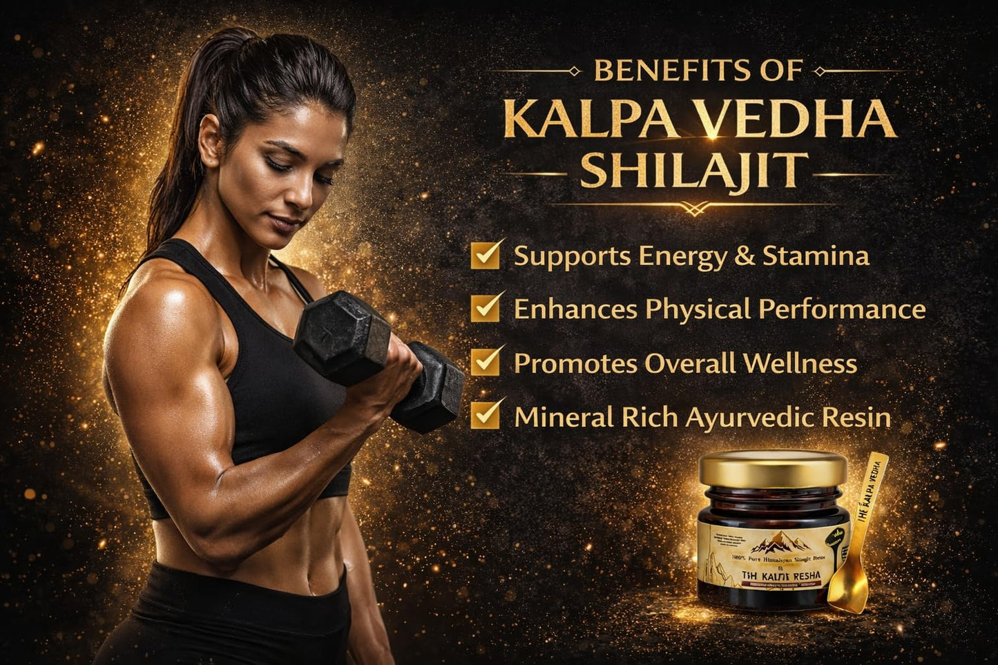 Kalpa Vedha Himalayan Shilajit Resin 20g | Pure & Original Shilajit | Fulvic Acid & 85+ Minerals | Energy, Strength & Vitality Support