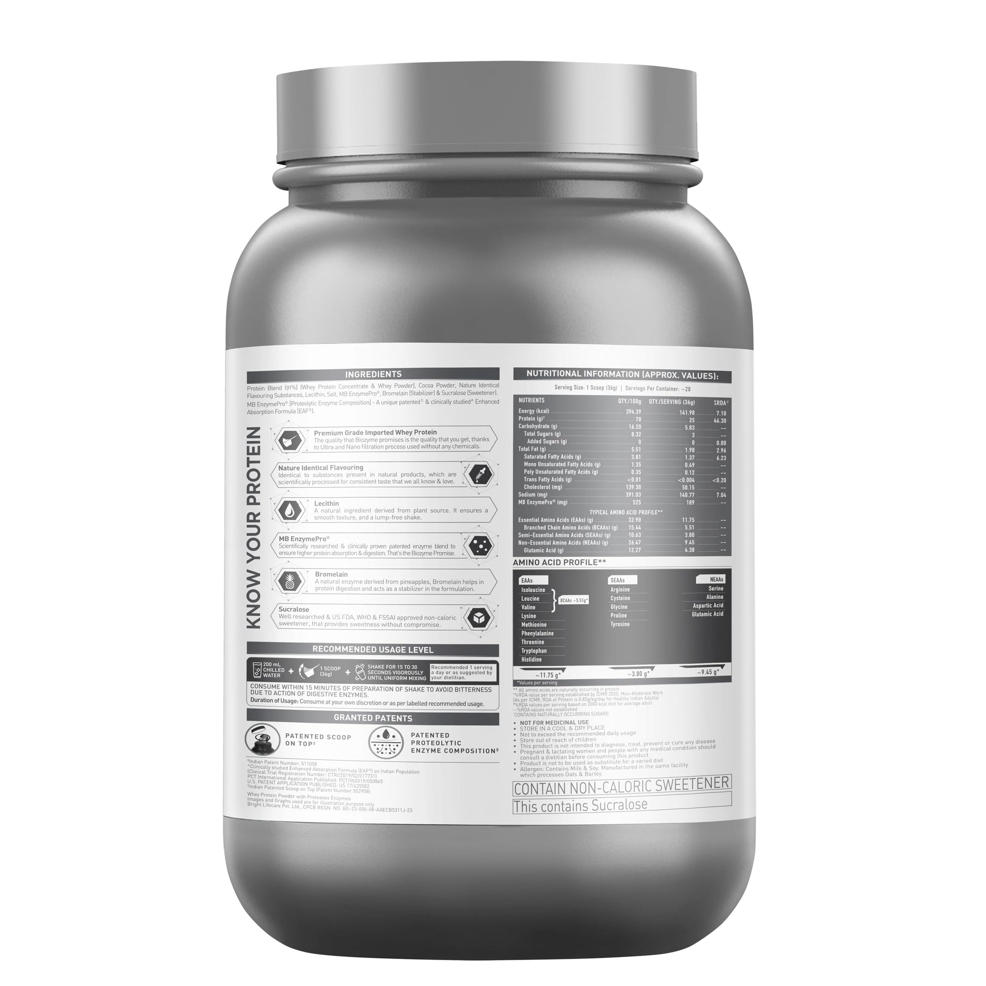 MuscleBlaze Biozyme Performance Whey Protein | Clinically Tested 50% Hi- image 3