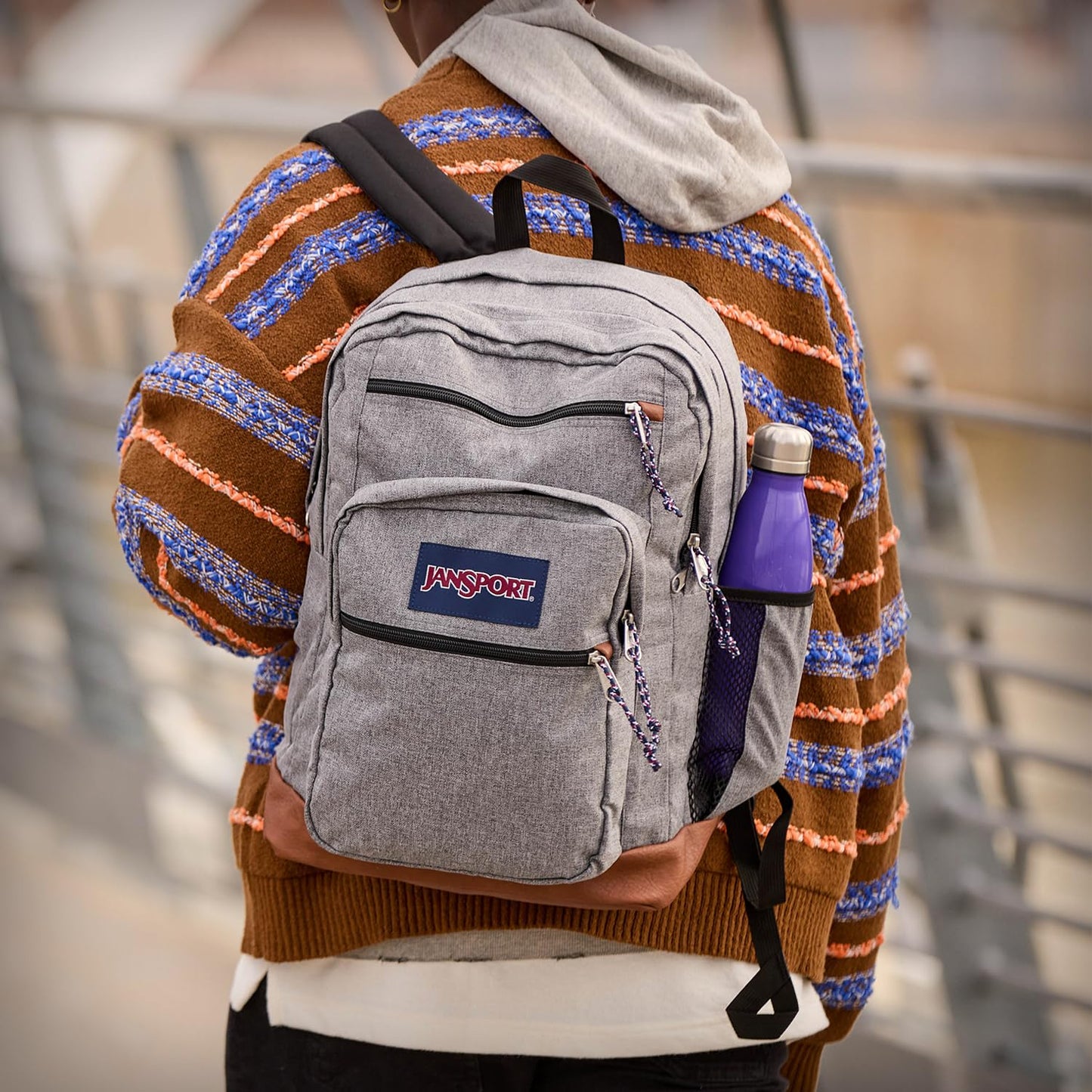 JanSport 5 Compartments Cool Student Backpack, Luau Life, One Size, Cool 15-Inch Laptop Backpack, Black, 34 Litres