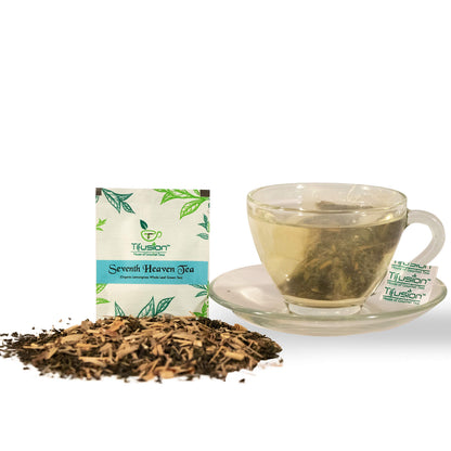 Tifusion Lemongrass Organic Green Tea for Boosting Metabolism & Immunity | Detox Tea for Stress Relief | Whole Leaf Loose Herbal Tea | 20 Tea Bags 20 Serving Cups