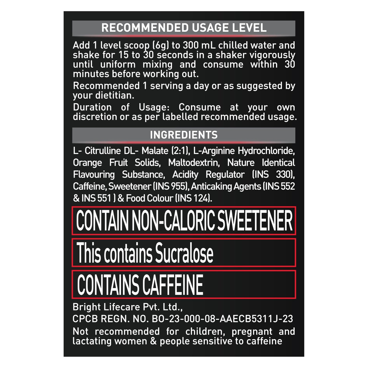 MuscleBlaze Pre Workout 200 (Fruit Splash, 16 servings, 100g) | 200mg C- image 3