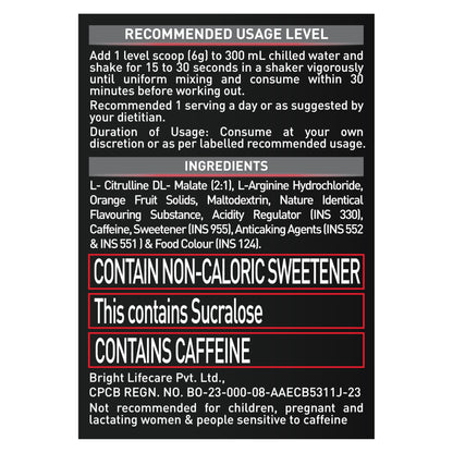 MuscleBlaze Pre Workout 200 (Fruit Splash, 16 servings, 100g) | 200mg C- image 3