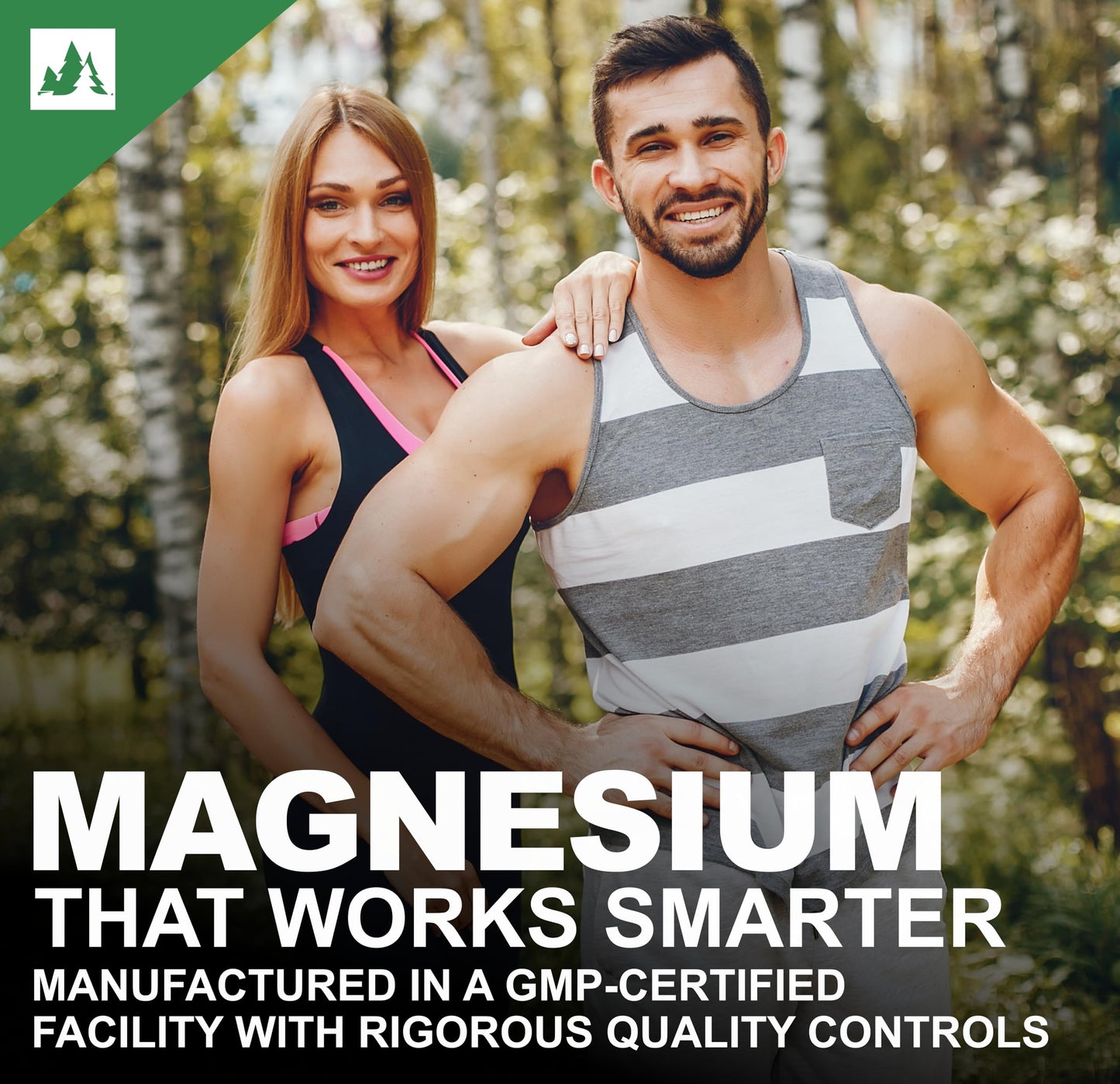 Forest Harvest Magnesium Glycinate | High Absorption Formula for Muscle Function, Relaxation & Nerve Health | 120 Vegetarian Capsules