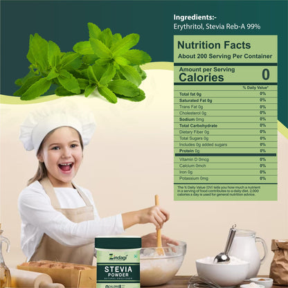 Zindagi Stevia Sugar Free Tablets | Natural Stevia Powder | Zero Calorie Sweetener | Combo Pack