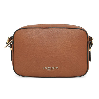 Accessorize London Women's Piper Tan Small Sling Handbag