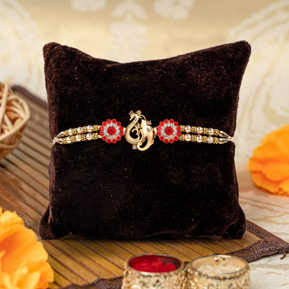 TIED RIBBONS Rakhi for Brother with Chocolates - Designer Rakhi with Chocolate Box (4 pcs), Rakshabandhan Special - Rakhi Gift for Brother