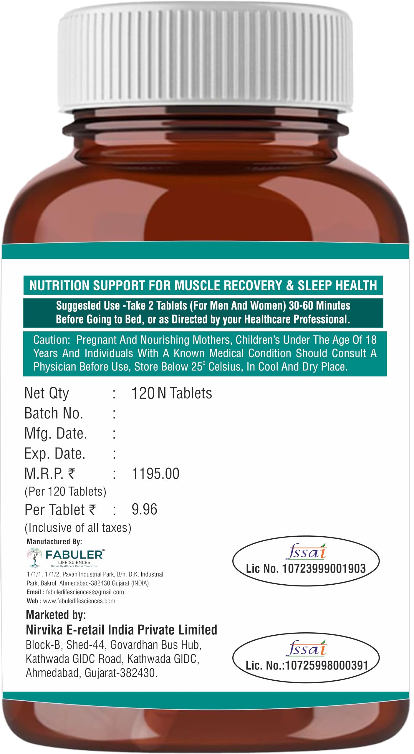 ONEGUARD Magnesium Glycinate Supplement 120 Veg Tablets, 2000mg Per Serving, High Absorption Chelated Form, helpful in Muscle & Nerve Relaxation, Better Sleep Quality for Men & Women