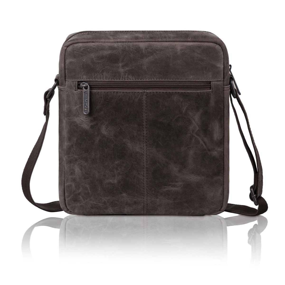 Wildhorn Genuine Leather Sling Bag for Men | Crossbody Shoulder Messenger Bag with Adjustable Strap | Stylish Office, Travel & Casual Bag | Fits Tablets, Wallet, Phone & Essentials (Dark Brown Hunter)