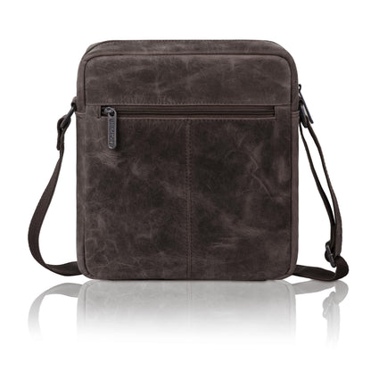 Wildhorn Genuine Leather Sling Bag for Men | Crossbody Shoulder Messenger Bag with Adjustable Strap | Stylish Office, Travel & Casual Bag | Fits Tablets, Wallet, Phone & Essentials (Dark Brown Hunter)