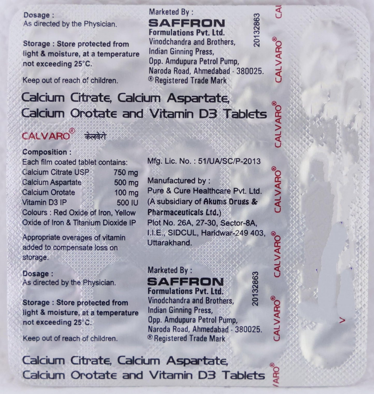 Calvaro Tablets - Strip of 15 Tablets