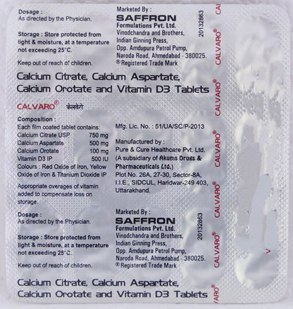 Calvaro Tablets - Strip of 15 Tablets
