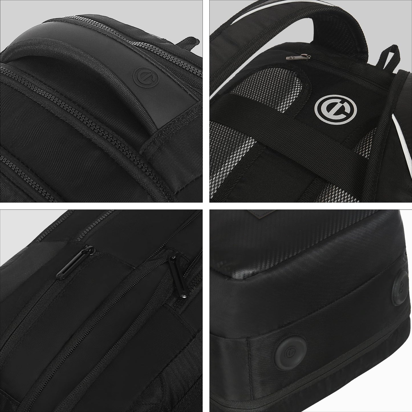 CARLTON Laptop Backpack 22L With Ergonomic Back Panel and Grab Handle, Concealed Back Pocket, Gadget Compartment & Expander | Black | Berkeley