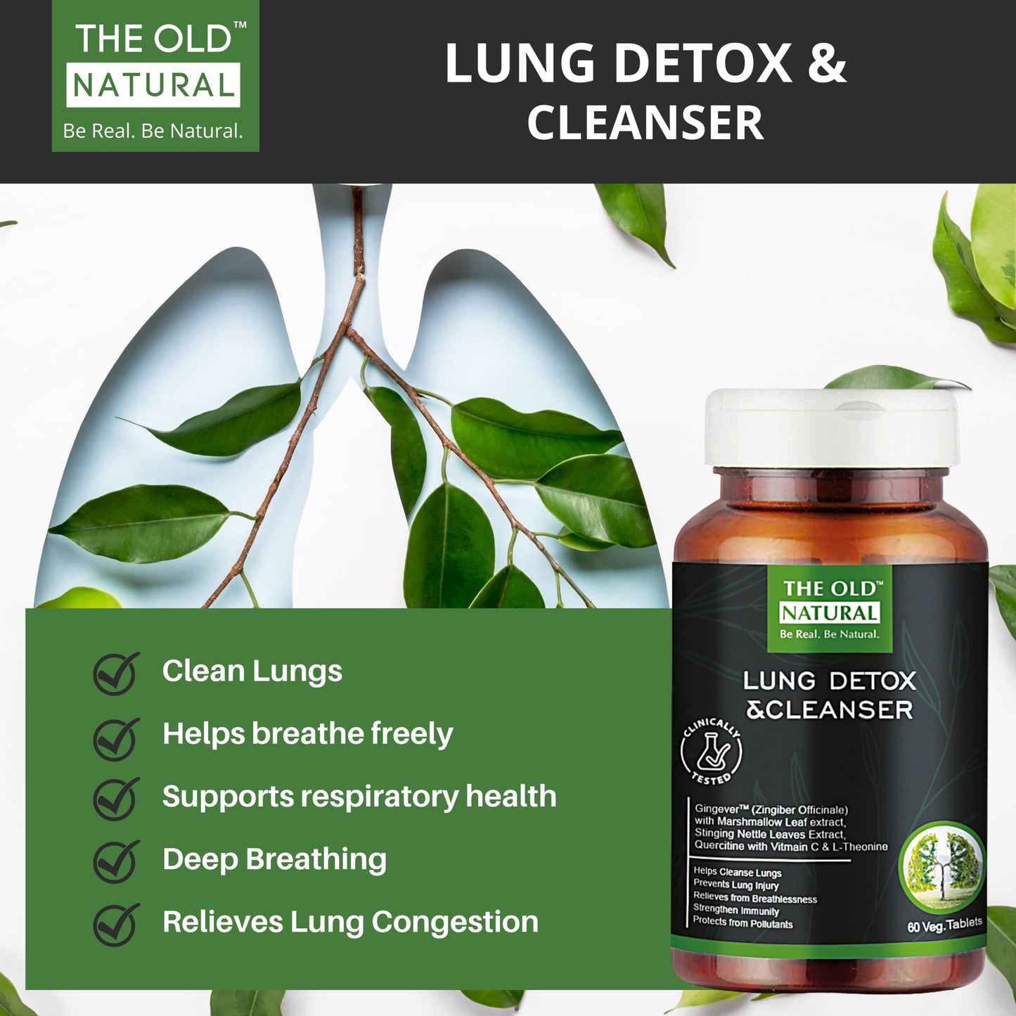 The Old Natural Lungs Detox for Smokers & Pollution – 19-in-1 Formula w- image 4