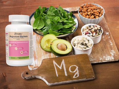 Tatanka Nutrition Magnesium Glycinate 600MG per serving Highly Bioavailable helps Sleep & Heart Rhythm Reduces Muscle Cramps | Vegeterian Health Supplement for Adult (120 Capsules) Pack of - 2