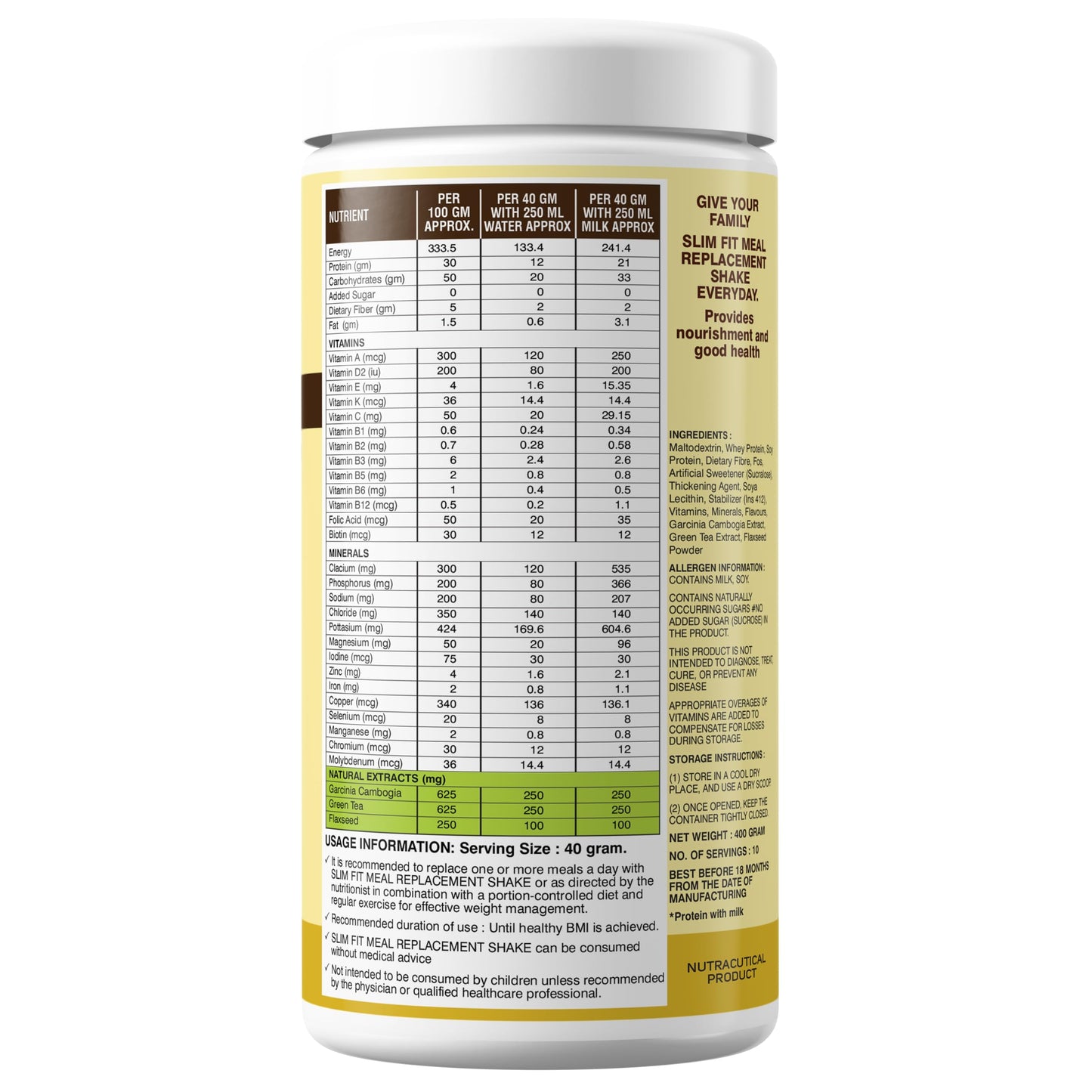 Primal Meal Replacement Protein Shake For Weight Control & Management | Sugar Free | Fiber | Digestive Enzymes | No Transfat | Vitamins & Minerala (400gm, Rasmalai)