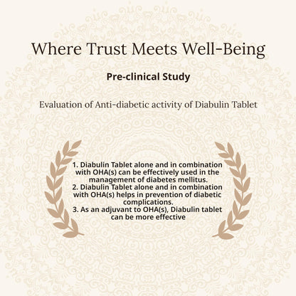 Amarantha Diabulin Tablet - Ayurvedic Blood Sugar Support (60 Tablets) | GMP Certified | Tested for Heavy Metals & Microbes | With Extracts Meshashringi, Bijak & Karela