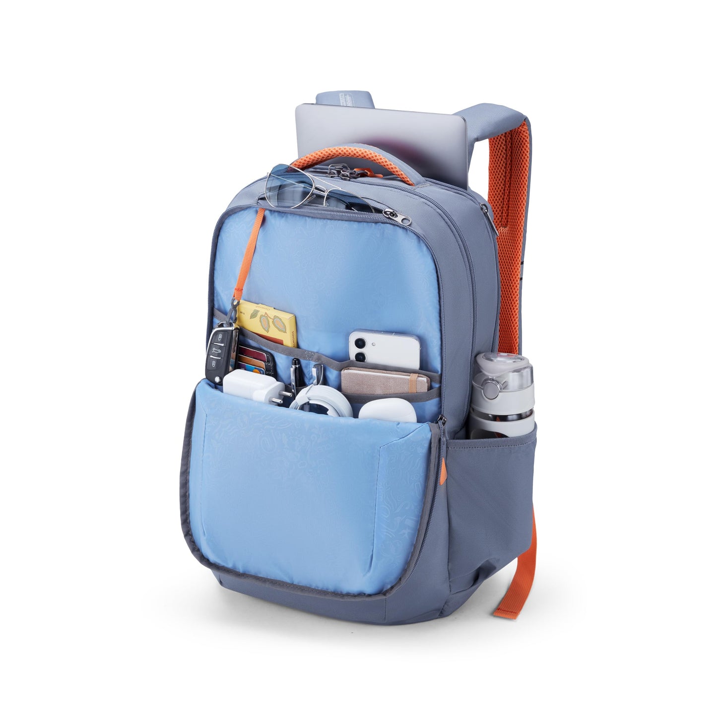 American Tourister Brett 4.0 | 31 Ltrs | 3 Compartments | Bottle Pocket | Ergonomic Padded Back Panel & Shoulder Straps | Laptop Backpack | 1 Year International Warranty | Charcoal Grey