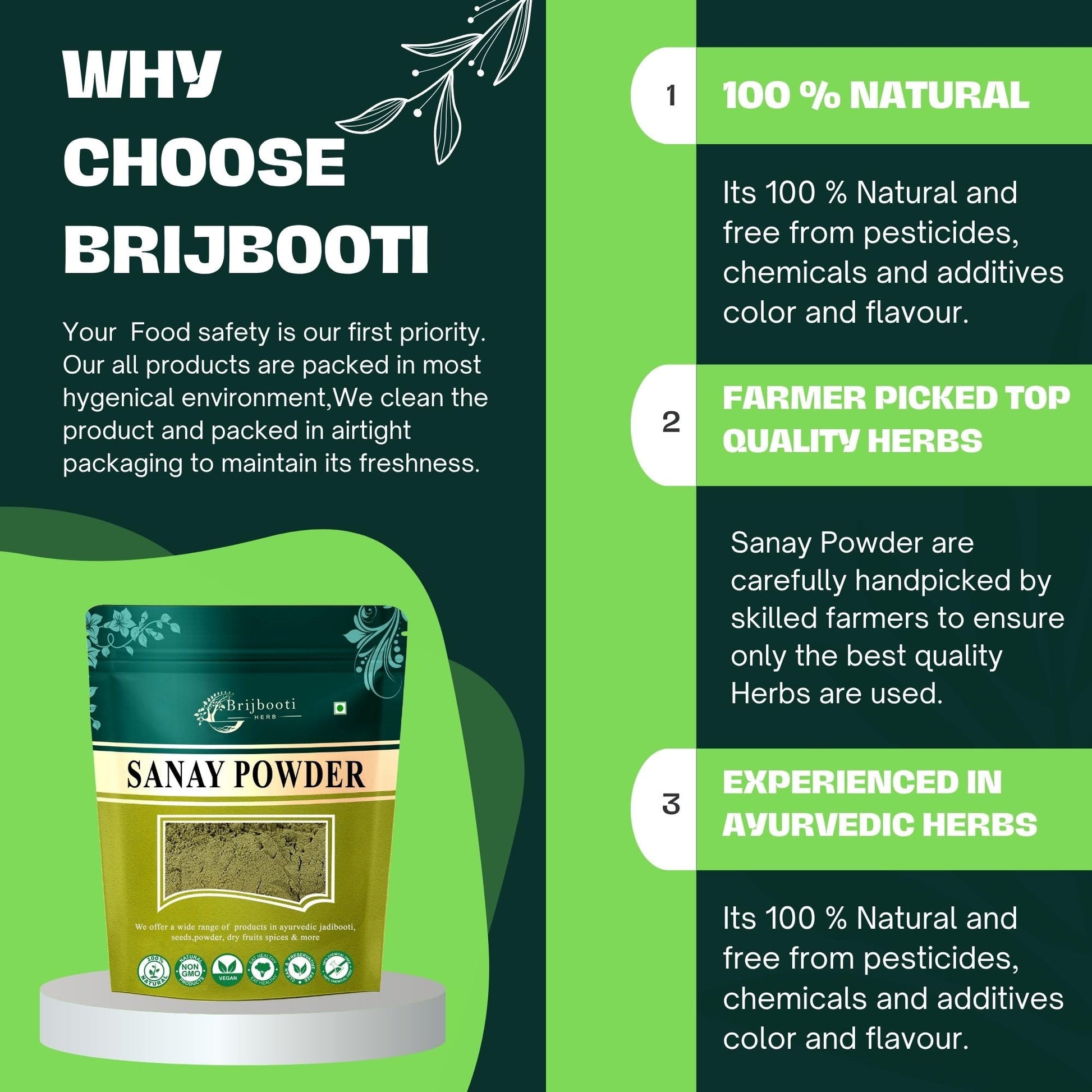 BIRJU MAHAVIR Senna Leaf/Alexandrina, Cassia Angustifolia, Sonamukhi Pa- image 4