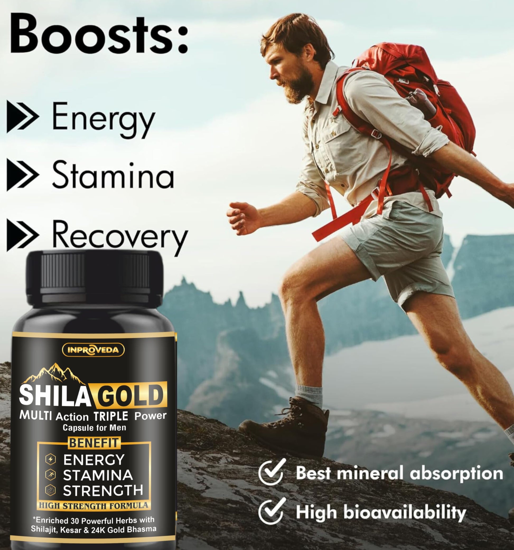 Pteteya Shilagold Shilajit Gold Multi Action New Triple Power Ayurvedic- image 5