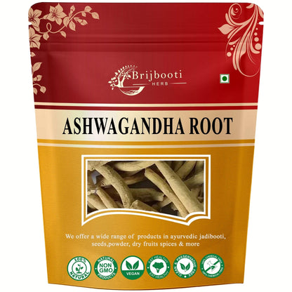 BIRJU MAHAVIR Ashwagandha Root Withania Somnifera (100 G),Natural (Bmkb-300)