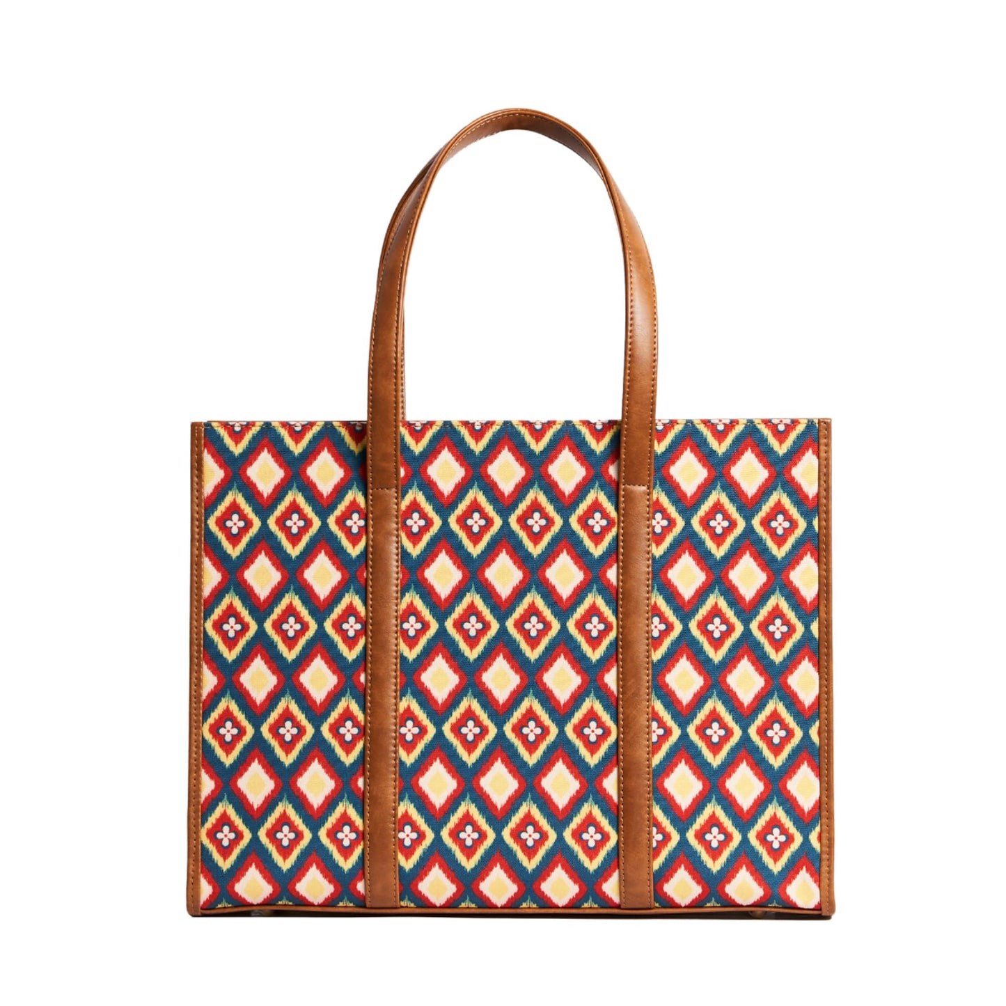 TEAL BY CHUMBAK Women's Sling Bag, Printed Canvas Crossbody Bag with PU Accents, Lightweight and Stylish Shoulder Bag with Zipper Closure for College, Office, Travel and Daily Use