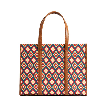 TEAL BY CHUMBAK Women's Sling Bag, Printed Canvas Crossbody Bag with PU Accents, Lightweight and Stylish Shoulder Bag with Zipper Closure for College, Office, Travel and Daily Use