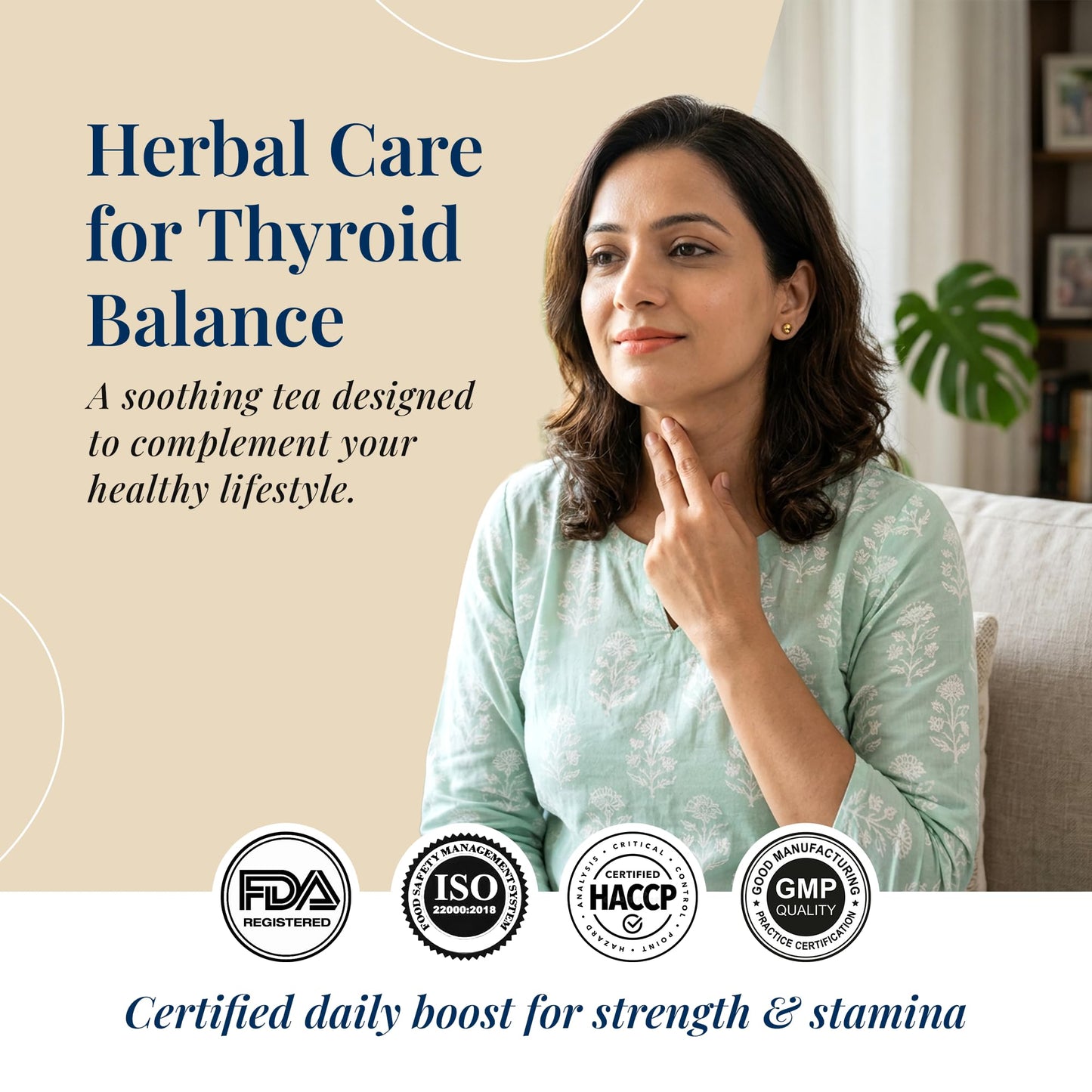 Maadico ThyroBalance Tea 200 Gms | Ayurvedic Herbal Blend for Thyroid & Metabolic Wellness Support | Supports Thyroid Health | No Added Sugar, Artificial Flavours & Preservatives