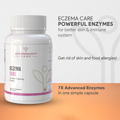 Autoimmunity care Eczema Care | with S.Boulardii, Eczema, Skin Allergies, Skin Rashes, Acne, Alopecia | Supports Immune System, Reduces Systemic Inflammation | 60 Capsules