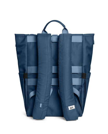 DailyObjects PET Deep Sea Miles Roll Top Backpack (17L) for Office & Daily Use| 100% Recycled | Shoulder Travel Bag | Fit any Laptop Upto 14 Inch | Multifunctional Adjustable Straps & G-Hook closure