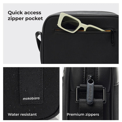 MOKOBARA Friday Sling Bag Unisex Everyday Travel Crossbody Pouch Black