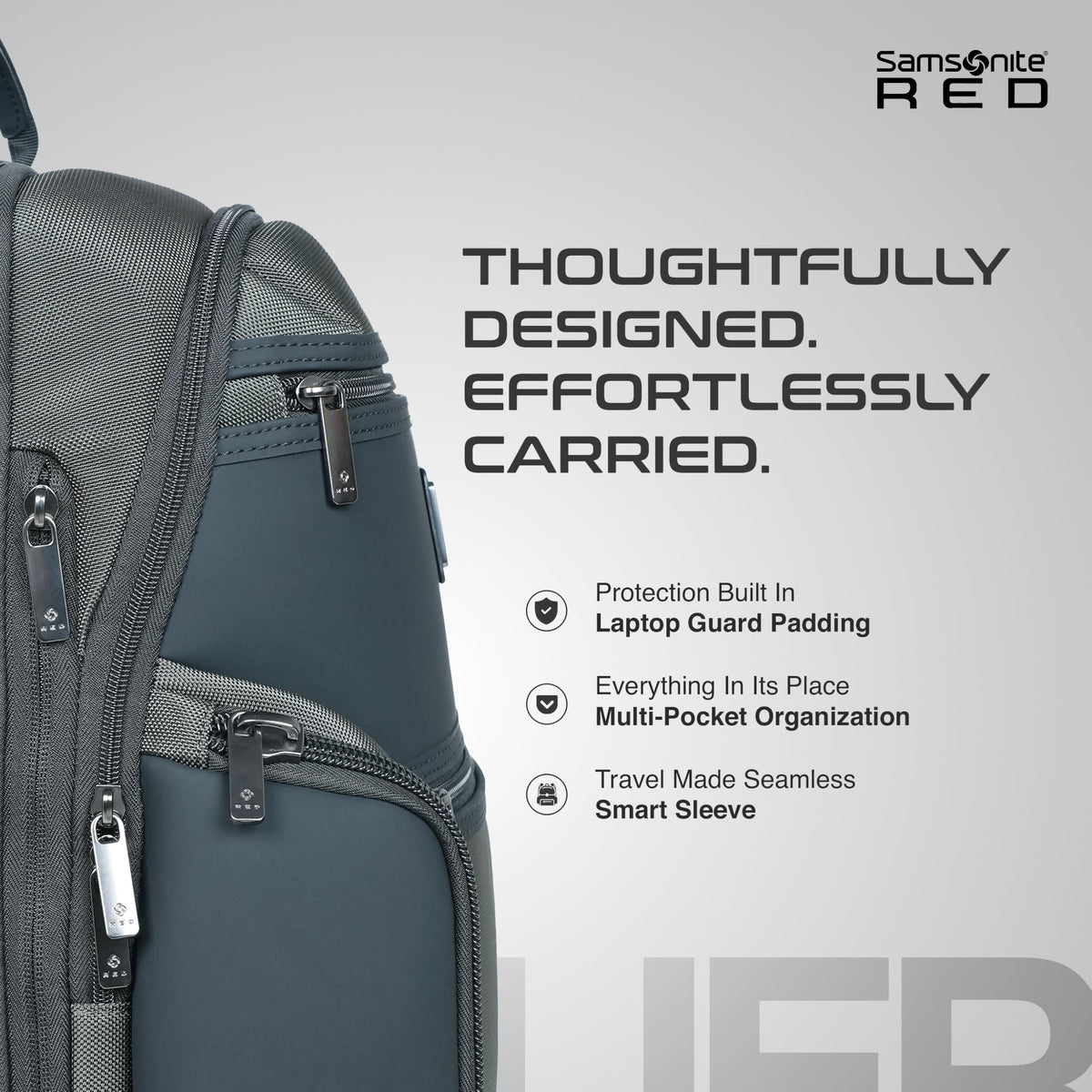 Samsonite Atlier | 14'Laptop Compartment| 18 L Volume| Multiple Compartment| Sleek Design |Work Backpack | Olive | 2 Years International Warranty