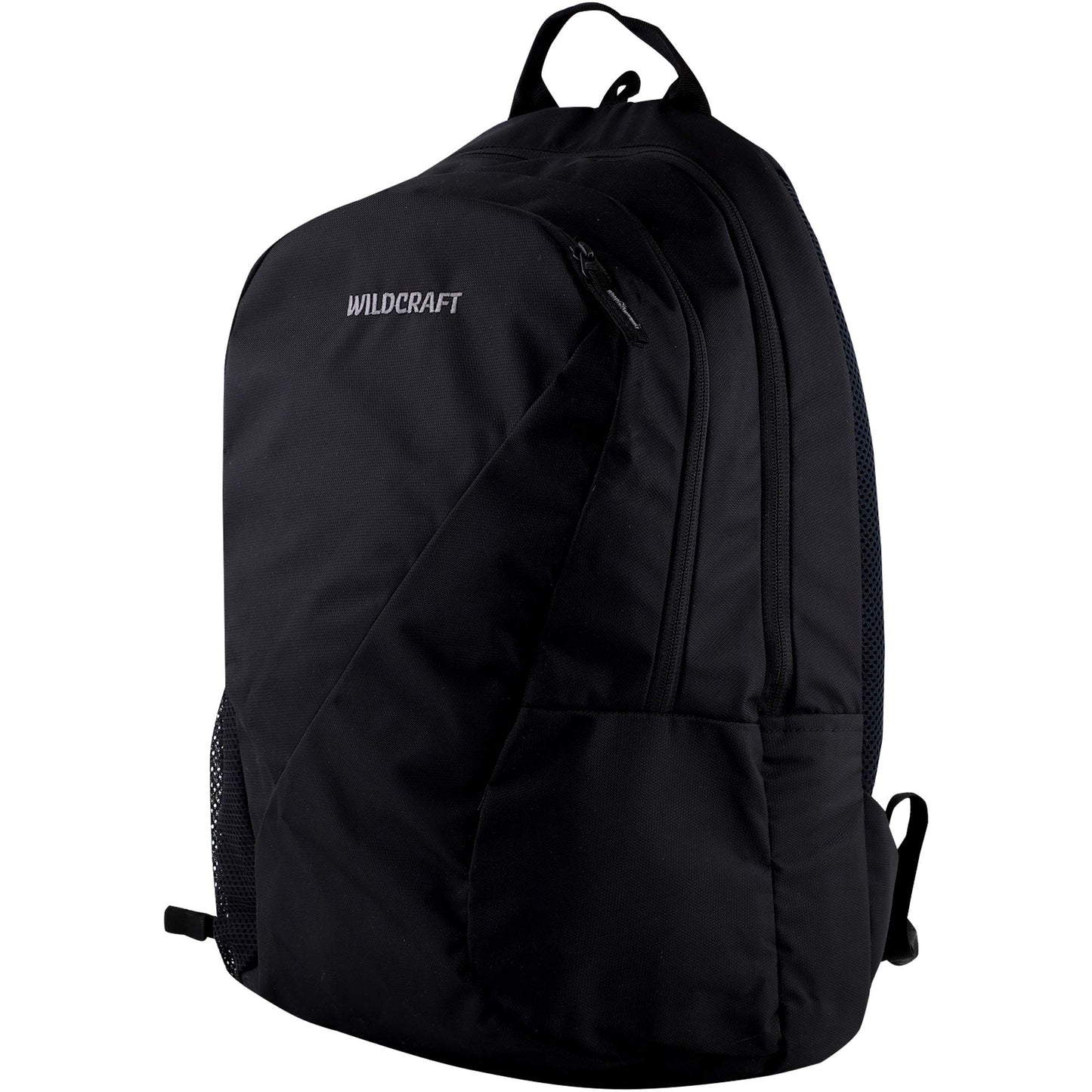 Wildcraft 2 3 Compartment Laptop Backpack with Rain Cover (Black)