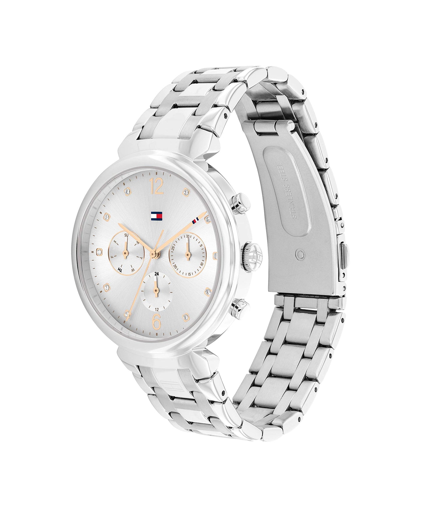Tommy Hilfiger Quartz Analog with Grey Dial Silver Stainless Steel Strap Watch for Men - TH1782346W