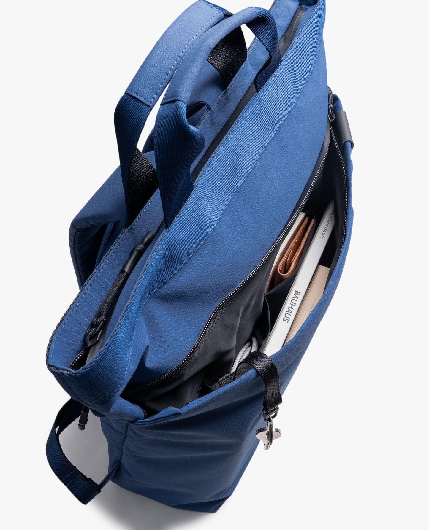 DailyObjects Water Resistant Pivot Carrypack Bag for Men & Women|Fits 13/14/15.6 inch Laptop/Macbook Pro/Air|Lightweight| Backpack (21L)|Office Use/Travel|Multi Pocket|Adjustable Shoulder Strap (Blue)
