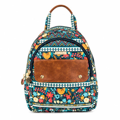 Chumbak Women's Laptop Backpack, Stylish Canvas Bag for Office, College & Travel, Lightweight and Spacious Daypack for Girls, Fits 15-Inch Laptop