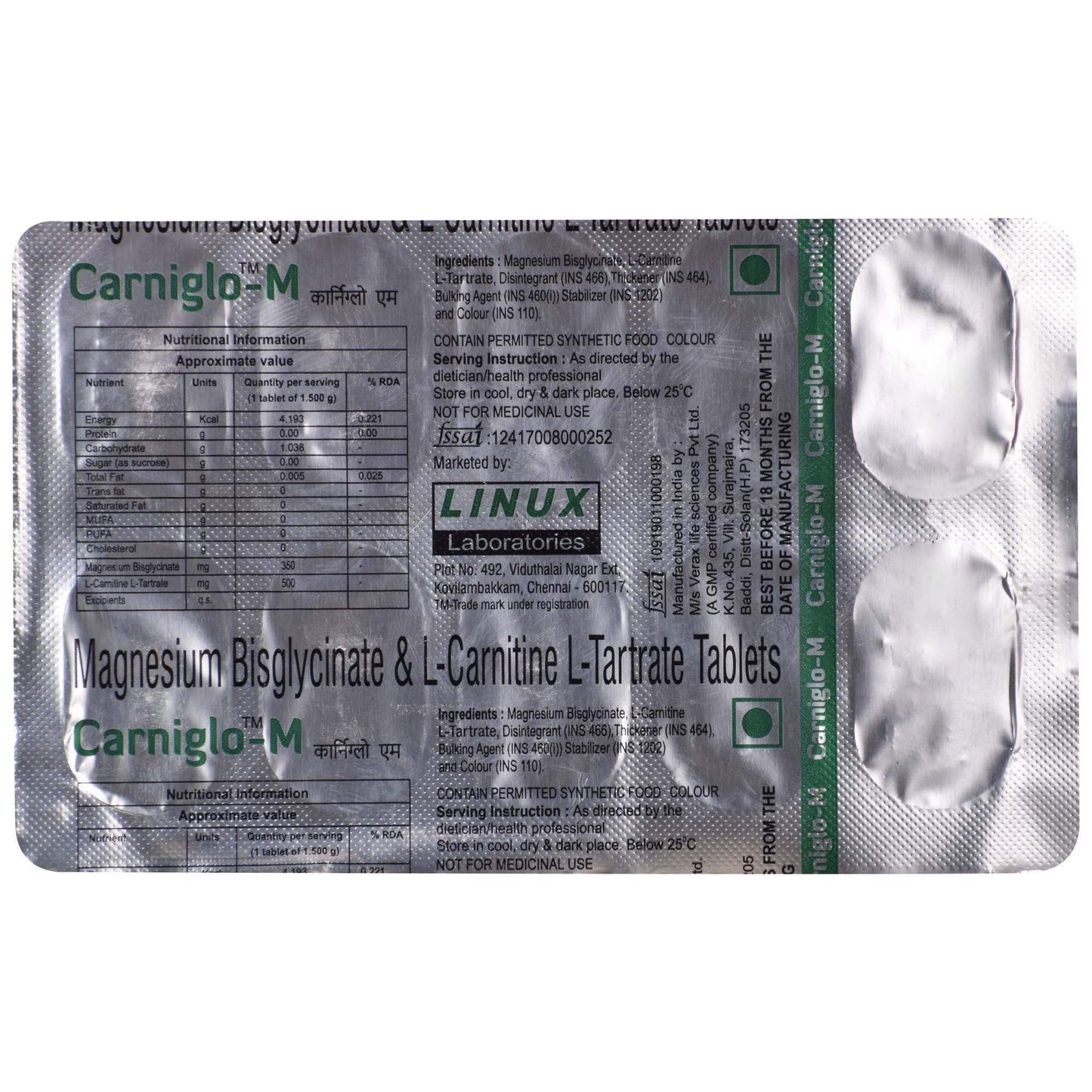 Carniglo-M - Strip of 10 Tablets