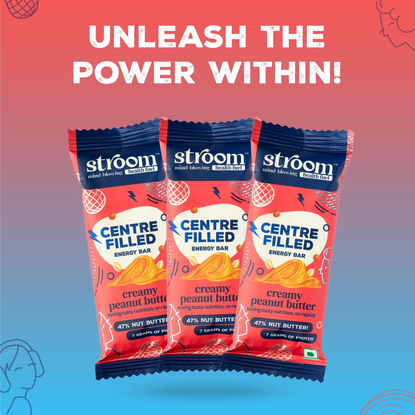 STROOM Asia's First Centre Filled Energy Bars | 7g Protein (8 Bars, 36- image 4