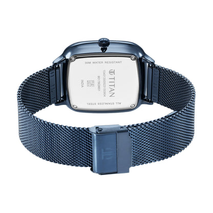 Titan Avant Garde Quartz Multifunction Midnight Blue Dial Metallic Blue- image 2