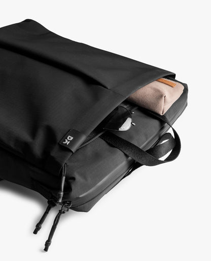 DailyObjects Water Resistant Pivot Workpack Bag (19L) for Men & Women|Fits 13/14/15.6 inch Laptop/Macbook Pro/Air|Lightweight| Backpack |Office/Daily Use/Travel|Multi Pocket|Padded Strap (Black)