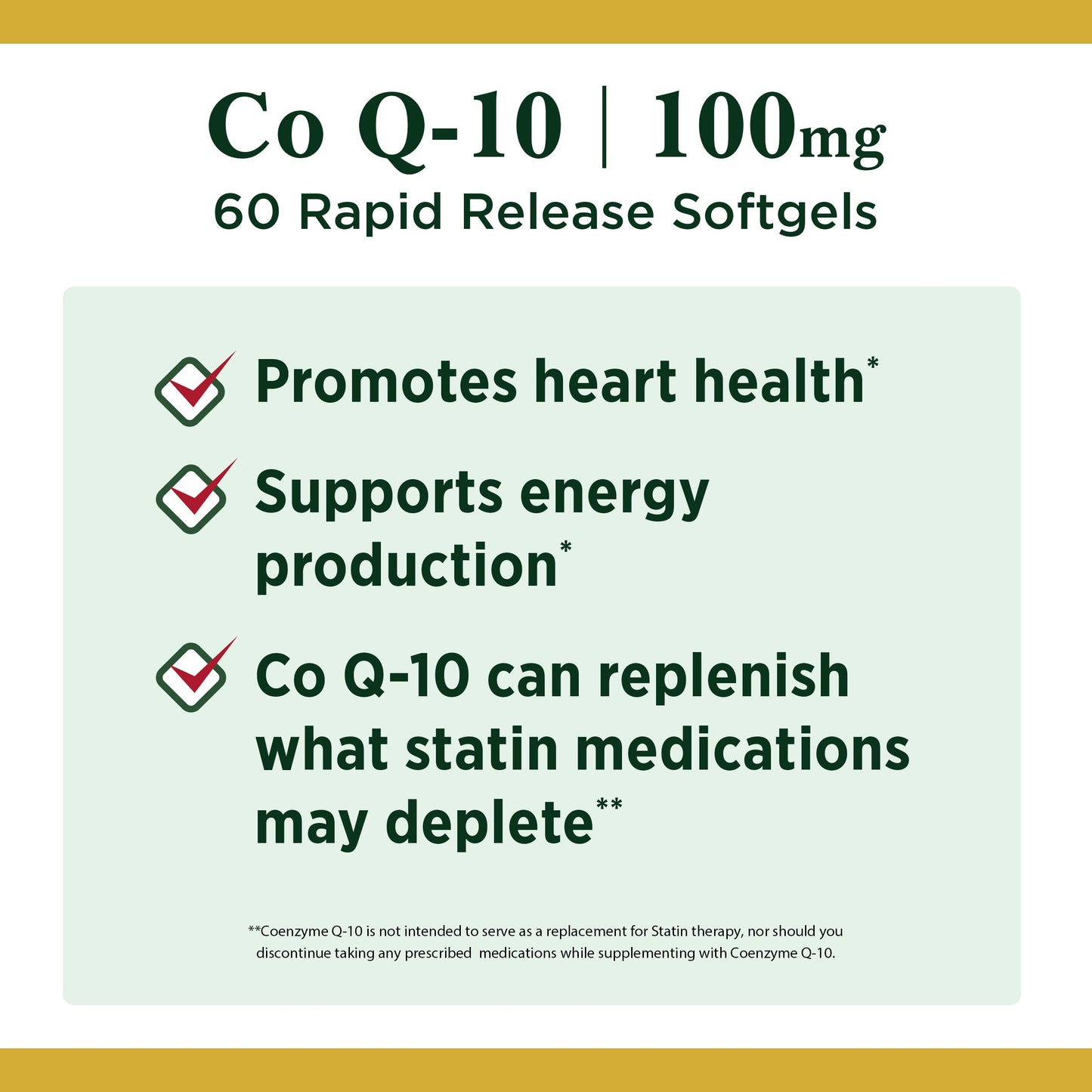 Nature'S Bounty Q - Sorb Co Q-10-100 mg - 60 Softgels