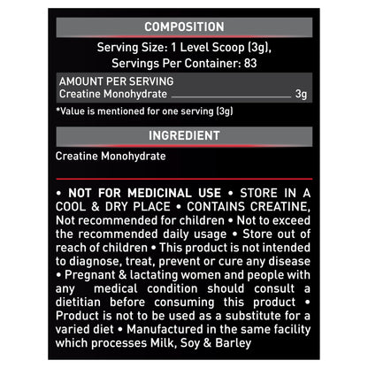 MuscleBlaze Creapro Creatine Monohydrate Powder 250 Gram (Unflavoured,- image 5