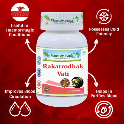 Planet Ayurveda Rakatrodhak Vati, 120 Tablets- image 5