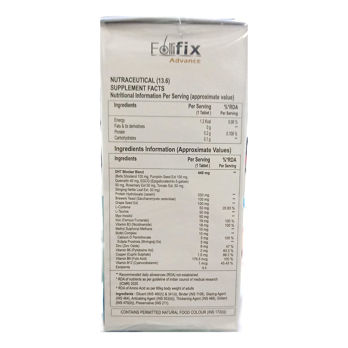 Follifix Advance Hair Nutrition Pack of 30 Tabs