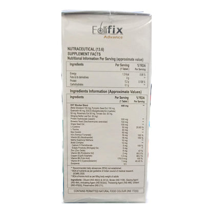 Follifix Advance Hair Nutrition Pack of 30 Tabs