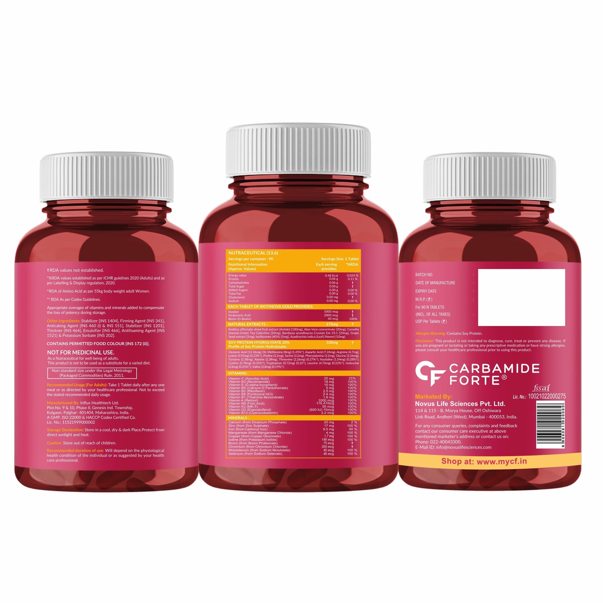 Carbamide Forte Biotin Supplement with 50 Multivitamin Ingredients for- image 2