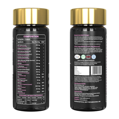 Healeo Liver Forte 2500mg, 17-in-1 Milk Thistle Liver Detox Supplement- image 2