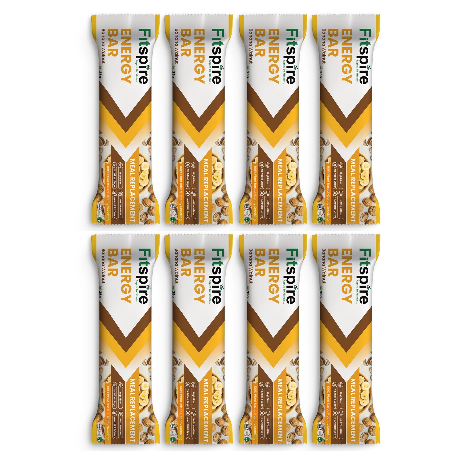 Fitspire Banana Walnut Energy Bar | 21g Protein With Premium Advanced Whey Blend