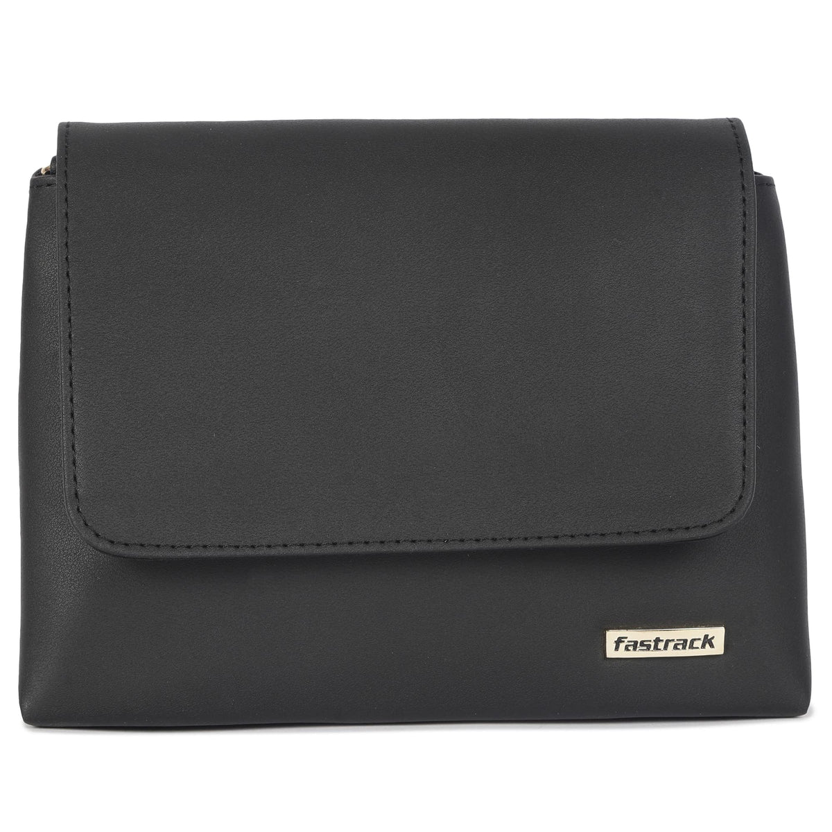 Fastrack Ivory Black Structured Everyday Sling Bag For Girls