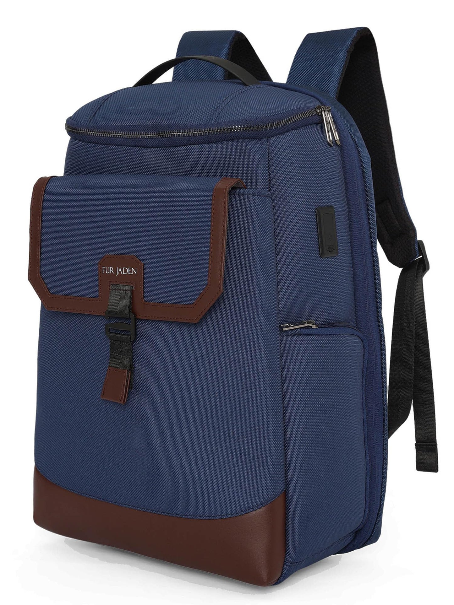 FUR JADEN The Navigator Smart Tech 15.6 Inch Structured Laptop Backpack with Dua